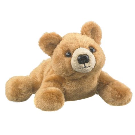 Wildlife Artists Grizzly Bear Plush Finger Puppet Toy, 7" Grizzly Bear ...