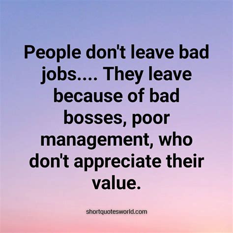 People don't leave bad Job | Job quotes, Motivational quotes for employees, Workplace quotes