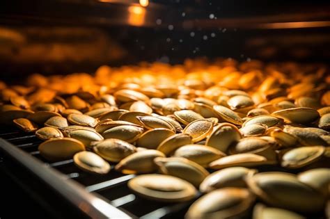 Premium AI Image | Pumpkin Seeds Roasting in the Oven