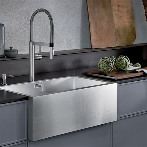 Blanco Cronos XL 8-IF Single Bowl Farmhouse Kitchen Sink, Stainless ...