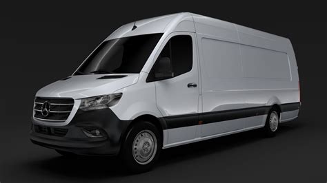 Mercedes-Benz Sprinter Panel Van L4H2 With HQ Interior 2019 Modelo 3d ...