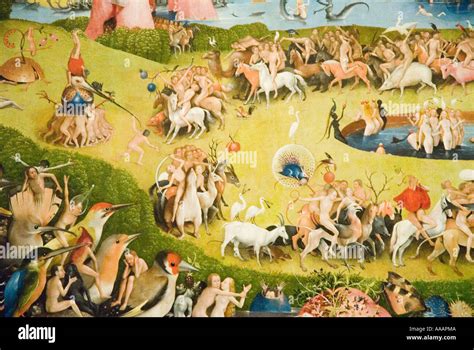 The Garden of Earthly Delights painting by Hieronymus Bosch Stock Photo: 7183049 - Alamy