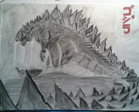 Godzilla drawing. Critique welcome! : r/learnart