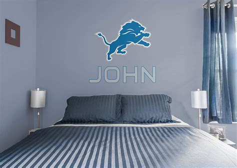 Detroit Lions Stacked Personalized Name Wall Decal | Shop Fathead® for ...