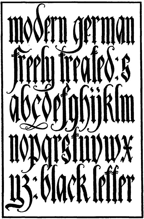 6 German Gothic Font Free Images - German Lettering Fonts, Medieval German Gothic Fonts and ...