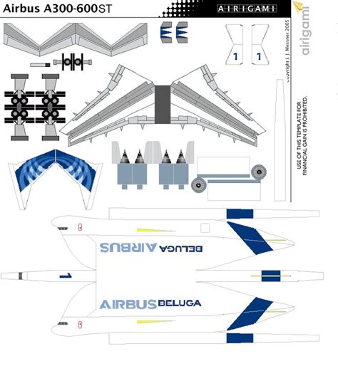 Airbus A300 BELUGA Paper Model