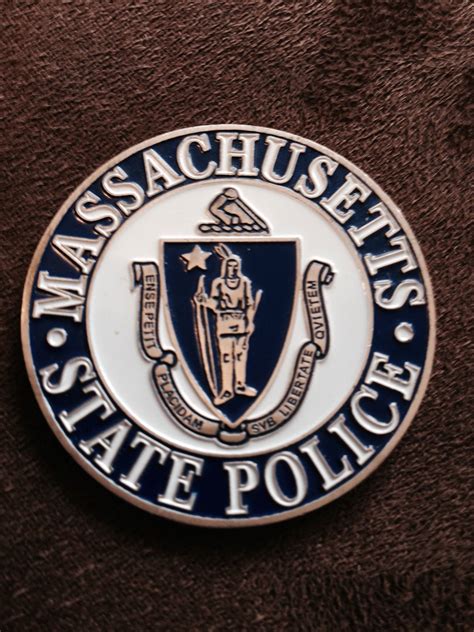 Massachusetts State Police | Police challenge coins, Police badge ...