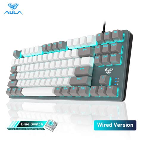 AULA F3287 RGB usb mini mechanical keyboard gaming keyboard bluetooth ...