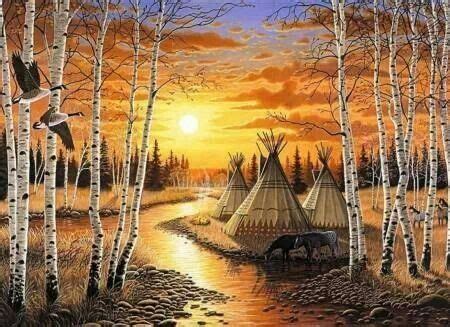 Native American Village | Art | Pinterest