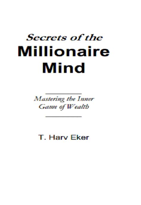 Secrets Of The Millionaire Mind PDF APK for Android - Download