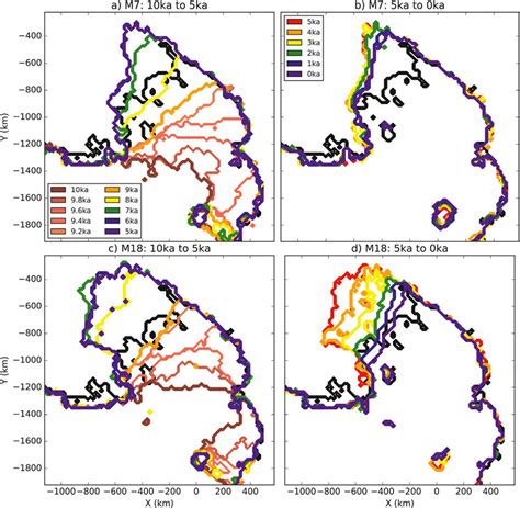 Holocene retreat in the Ross Sea. Map of the Ross ice shelf region for ...