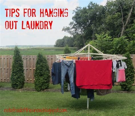 Not Afraid of the Snow: Tips for Hanging Out Laundry on Your Clothesline