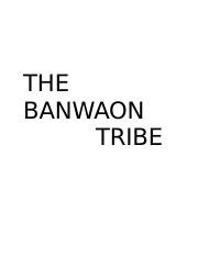 THE BANWAON.docx - THE BANWAON TRIBE The Lesser Known Banwaon People ...