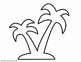 Palm Tree Coloring Pages Outlined  Free Printable sketch template