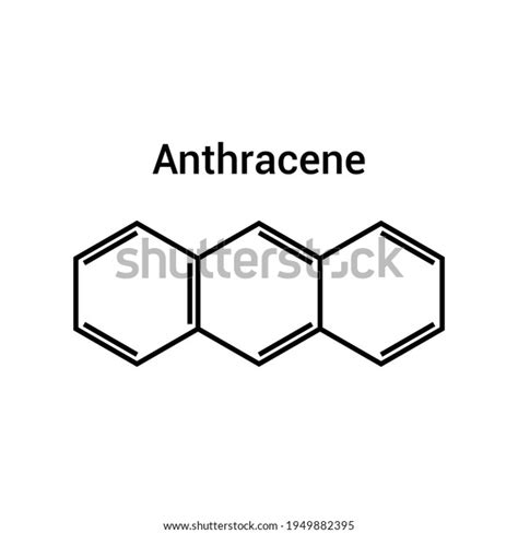 Chemical Structure Anthracene C14h10 Stock Vector (Royalty Free) 1949882395 | Shutterstock