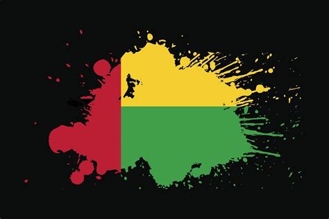 Guinea Bissau Flag With Grunge Effect Design 3361408 Vector Art at Vecteezy