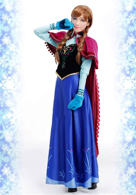 fantasia anna cosplay costume dress snow queen costume,halloween costumes for women-in Clothing ...