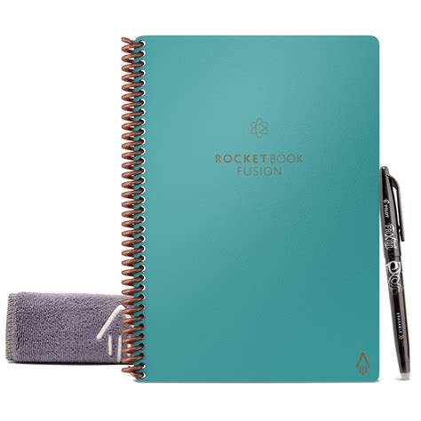 Rocketbook Fusion Smart Reusable Notebook, 7 Page Styles, 42 Pages, 6 ...