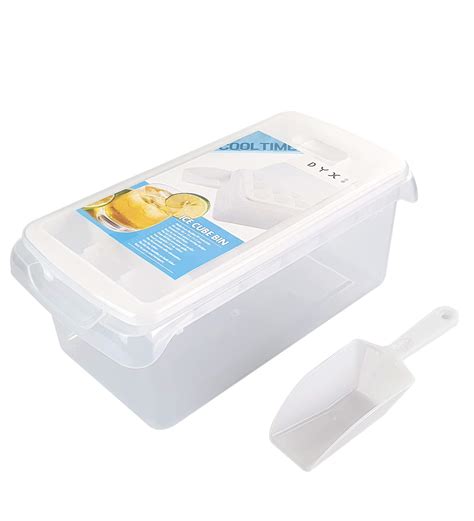 Buy Ice Cube Bin Bucket Trays - Ice Holder, Container, Storage for Freezer, Refrigerator with ...