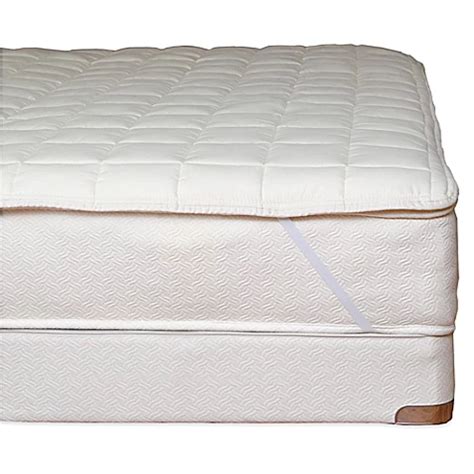 Buy Naturepedic® Organic Cotton Quilted Twin XL Mattress Topper with Straps from Bed Bath & Beyond