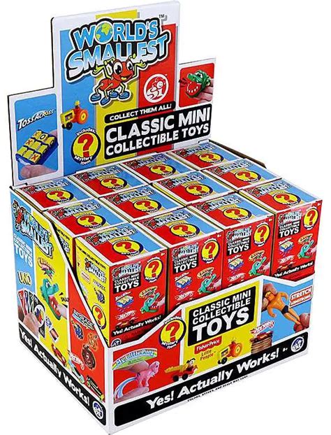 Worlds Smallest Classic Mini Toys Series 3 Mystery Box 24 Packs Super ...