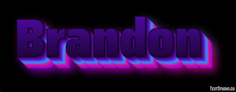 Brandon Text Effect and Logo Design Name