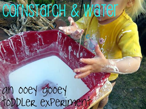 itty bitty love: cornstarch & water: an ooey gooey toddler experiment