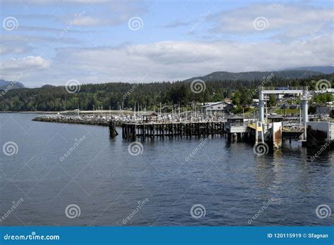 Ferry Pier Powell River Westview Stock Image - Image of habour, coast: 120115919