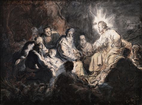 Rembrandt / Jesus and His Disciples