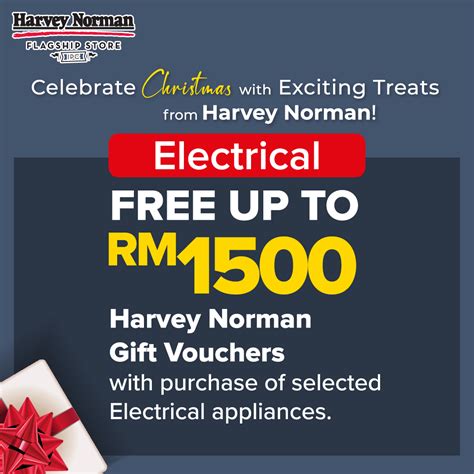 Free up to RM1500 Harvey Norman Gift Vouchers with purchase of selected Eletrical appliances ...