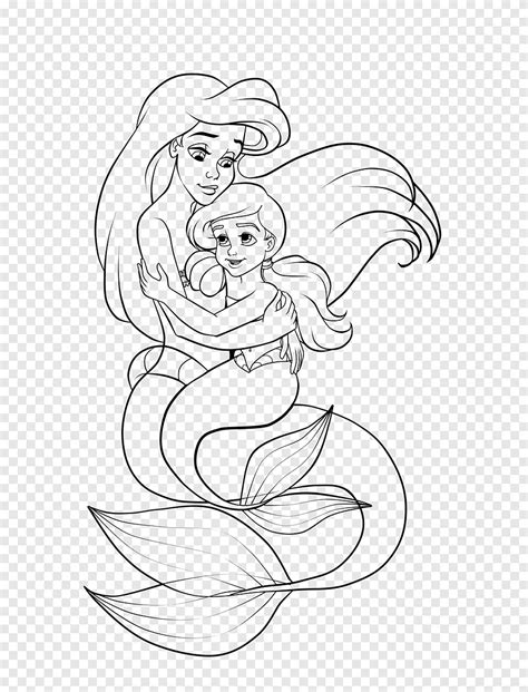 Ariel And Melody Coloring Pages