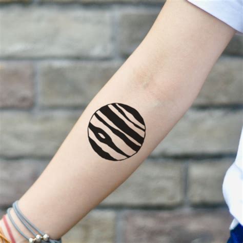 Jupiter Planet Temporary Tattoo Sticker (Set of 2) in 2021 | Tattoos ...