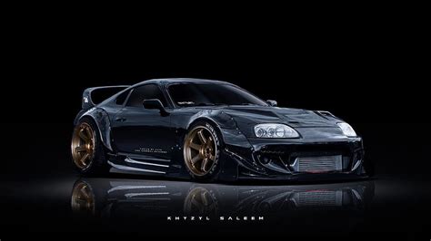 Toyota Supra - Saleem, vehicles, side view, Toyota Supra, carros, black ...