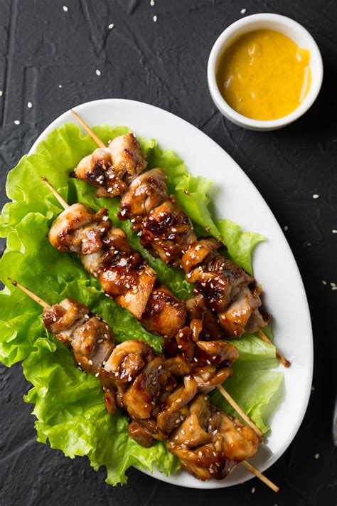 Easy Teriyaki Chicken Skewers & Baked Cauliflower Steaks - A Food Lover ...