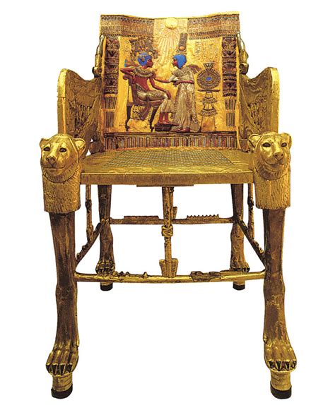 Ceremonial Throne of Tutankhamun – Egyptian Museum Cairo