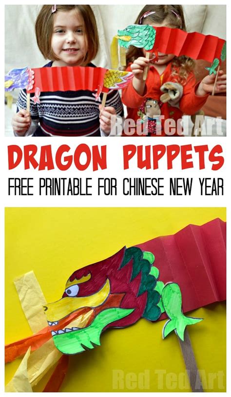 Dragon Puppet Printable