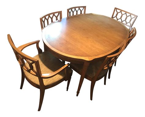 Mid-Century Modern Drexel Expandable Table & Chairs on Chairish.com ...