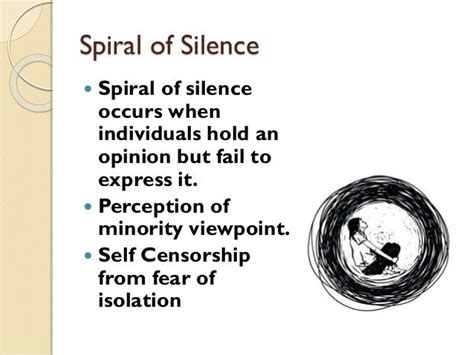 Spiral of silence Theory