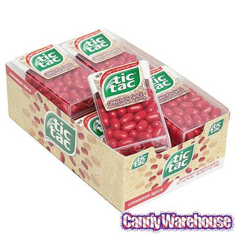 Tic Tac Cinnamon Spice Dispensers: 12-Piece Box – Candy Warehouse