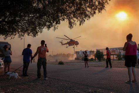 Devastating Wildfires on the Greek Island of Rhodes - The Atlantic