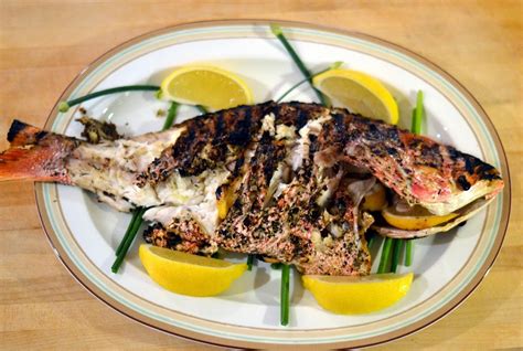 Grilled Whole Fish with Lemon, Garlic, and Herbs - New York Food Journal