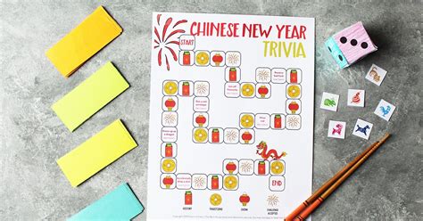 Chinese New Year Trivia Game for Kids - Free Printable - Learn in Color