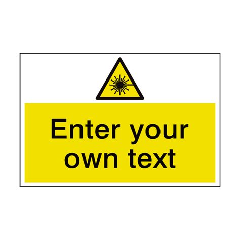 Laser Beam Custom Safety Sign | PVC Safety Signs