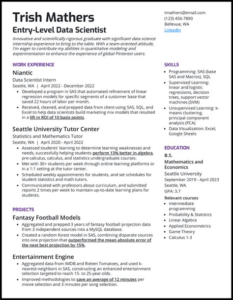 18 Data Scientist Resume Examples for 2024