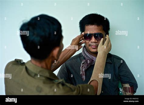 Model released portrait of a Cambodian land mine survivors Stock Photo ...