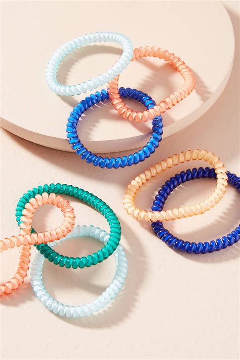 Coiled Hair Tie Set | Coil hair ties, Hair ties, Hair accessories gift