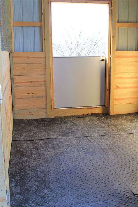 Horse stall floor diy install - ofhorseandhome