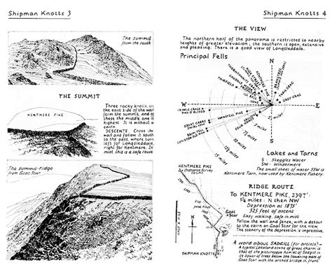 Alfred Wainwright: Shipman Knotts | Map design, Landscape sketch, Lakeland