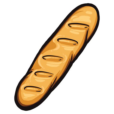 Long Loaf Bread Vector Cartoon Illustration, French Baguette 3473364 Vector Art at Vecteezy