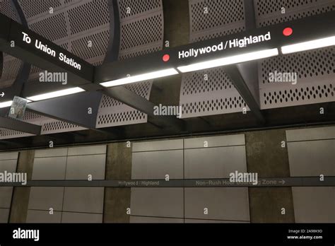 Hollywood, California - Hollywood/Highland Metro Rail Station Stock ...